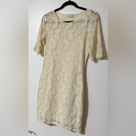 Forever 21 Cream Lace Mini Dress - Picture 5 of 7